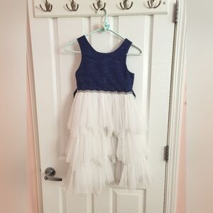 Couture Princess Navy Lace Tule Dress